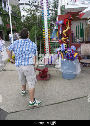 Prüfung der Festigkeit im Freizeitpark Stockfoto