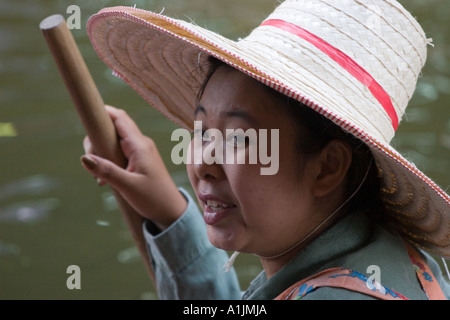 Thai Boot lady Stockfoto