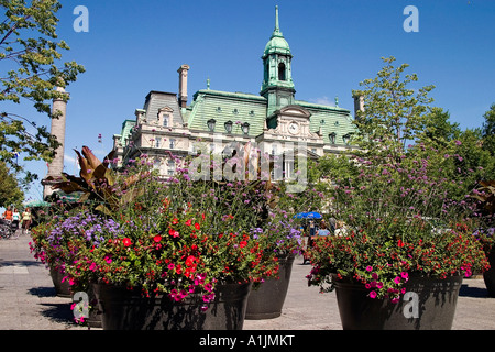 Jacques Cartier Orte und das alte Rathaus - Montreal, Quebec - Kanada Stockfoto