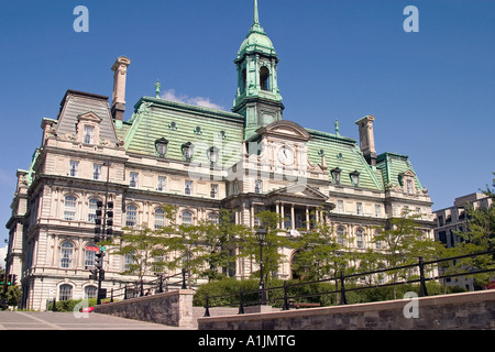 Jacques Cartier Platz und alte Rathaus in der Altstadt von Montreal Stockfoto