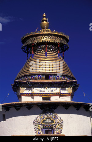 Kumbum, Chorten, Pelkor Chode Kloster, Buddhismus, buddhistische Kloster, buddhistischer Tempel, Tempel, Stadt Gyantse, Tibet autonome Region, China, Asien Stockfoto