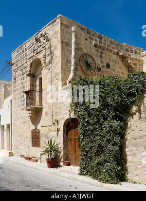 Herkömmlichen lokalen Haus in San Lawrenz, Gozo, Malta Stockfoto