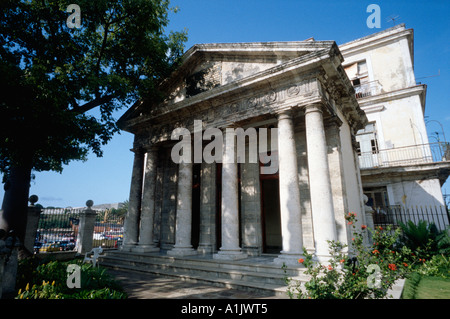 Havanna Kuba El Templete der neoklassischen dorischen Kapelle wo Havanna war gegründet Plaza de Armas Stockfoto