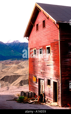 Verlassene Kennecott Copper Mine in der Nähe von McCarthy in den Wrangell-St.-Elias-Nationalpark und bewahren südöstlichen Alaska USA Stockfoto