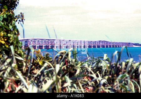 43 Brücken an der 113 Meile Florida Keys Overseas Highway USA Stockfoto