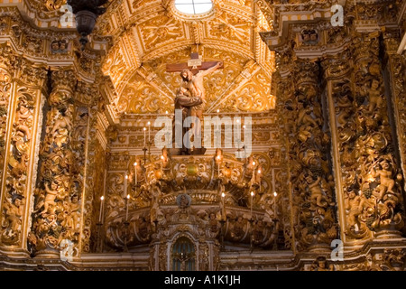 São Francisco Kirche innen Salvador da Bahia Brasilien Stockfoto