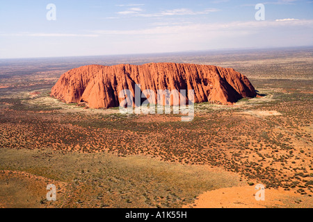 Uluru Ayers Rock Uluru Kata Tjuta National Park World Heritage Area Northern Territory Australien Antenne Stockfoto