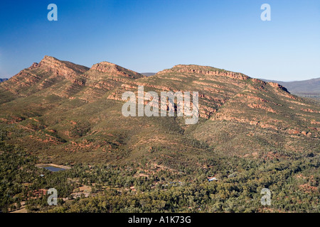 Wilpena Pound Resort Wilpena Pound Flinders reicht Australien Südaustralien Antenne Stockfoto