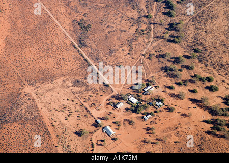 Outback Bahnhof Flinders reicht South Australia Australien Antenne Stockfoto