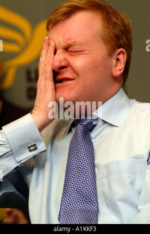 Ehemaliger Parteivorsitzender der Liberaldemokraten Charles Kennedy (1959-2015), London, 17. März 2005. Stockfoto