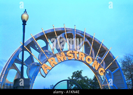 Eingangstor zu Louis Armstrong Park New Orleans Louisiana Stockfoto