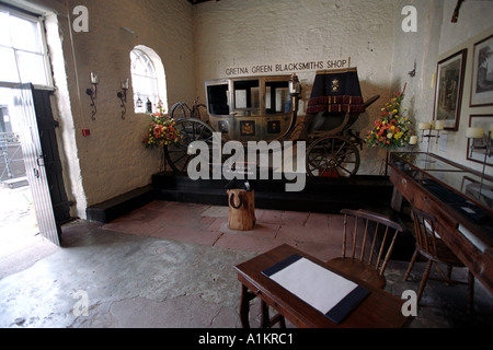 Gretna Hall Schmiede Shop in Gretna Green Schottland Stockfoto