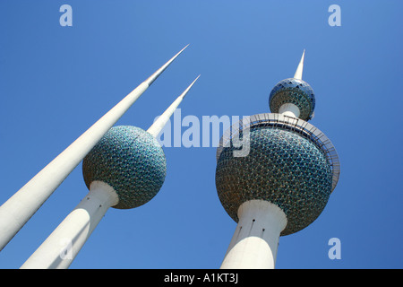 Kuwait Towers in Kuwait City Stockfoto