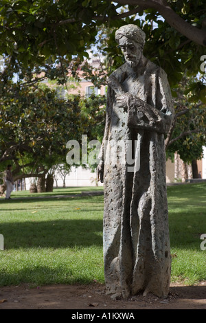 Malaga Costa del Sol Spanien Malaga Dichter Philosoph Solomon Ben Yehuda Ibn Gabirol 1021 1058 Bildhauers Reed Armstrong Stockfoto