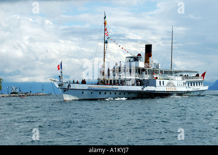 Ankunft in port Stockfoto