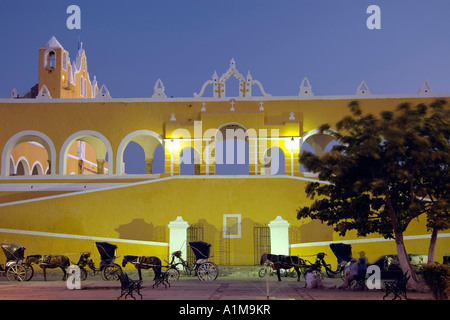 Kloster des Hl. Antonius von Padua, Izamal, Yucatan, Mexiko Stockfoto