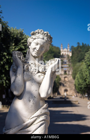 Igreja de Nossa Senhora Dos Remedios, Lamego, Douro-Region, Nordportugal Stockfoto