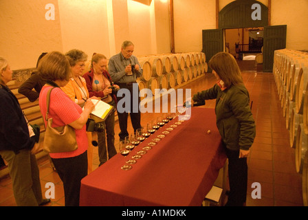 Chile Wein Land Tour und Weinprobe im Weingut Concha y Toro Vina Concha y Toro in der Nähe von Santiago Stockfoto