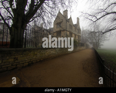 Merton College Grove Gebäude von Christ Kirche Wiese Oxford im winter Stockfoto