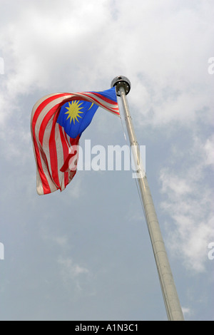 Malaysische nationale Flagge in Stadt Merdeka Square Kuala Lumpur Malaysia Asien Stockfoto
