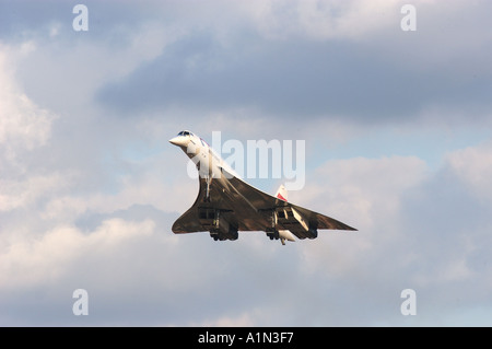 Concorde letzten kommerziellen Flug Ankunft am Flughafen Heathrow Stockfoto