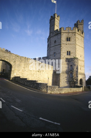 Caernarvon Castle Gwynedd North Wales Großbritannien Europa Stockfoto