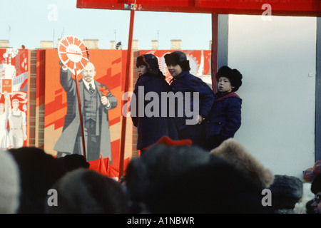 Parade feiert der Oktoberrevolution, St Petersburg, Russland Stockfoto