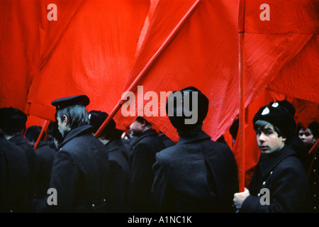 Parade feiert der Oktoberrevolution, St Petersburg, Russland Stockfoto