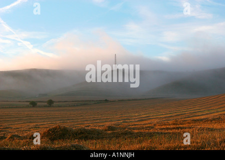 Das Lansdowne Monument am Cherhill, Wiltshire, England Stockfoto