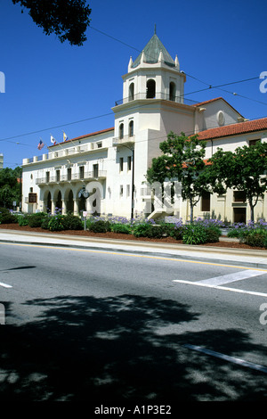 San Carlos Street und Civic Auditorium San Jose, Kalifornien USA Stockfoto