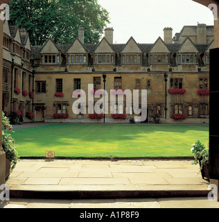 Alten Quad Brasenose College in Oxford Stockfoto