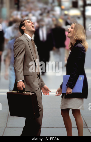 Unternehmer-laugfing Stockfoto