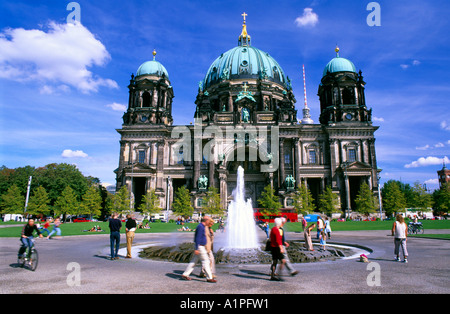 Kuppel des Berliner Schloßplatz Berlin Mitte Deutschland Stockfoto