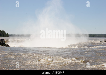 Iguaçu-Wasserfälle Argentinien Teufel s Kessel Stockfoto