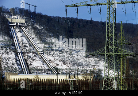 Hydroelectic Pumpspeicher-Kraftwerk. Stockfoto