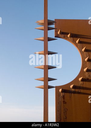 Skulptur auf Blackpool s Süd Promenade Stockfoto