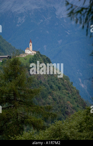 Die Kirche St.Katharinaberg, Val Senales oder Schnalstal, Südtirol, Italien Stockfoto