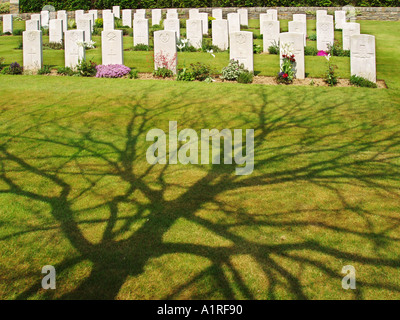 Bazentin le Petit CWGC militärischen Friedhof Somme Picardie Frankreich Stockfoto