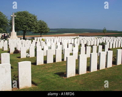 Dantzig Danzig Gasse CWGC Militärfriedhof Somme Picardie Frankreich Stockfoto