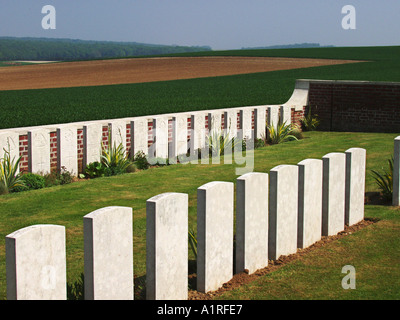 Dantzig Danzig Gasse CWGC Militärfriedhof Somme Picardie Frankreich Stockfoto