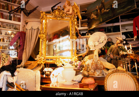 Antiquitäten in das Antiquariat Muggenthaler Glockenbachviertel München Bayern Deutschland Stockfoto