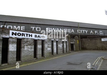 Exterieur des Fußballstadions Vetch Field in Swansea, Großbritannien. Stockfoto