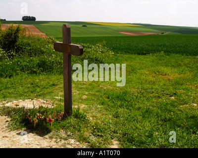 Lochnagar Krater La Boiselle Somme Picardie Frankreich Stockfoto