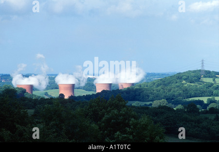 Kühltürmen in den Töpfereien Staffordshire England Stockfoto