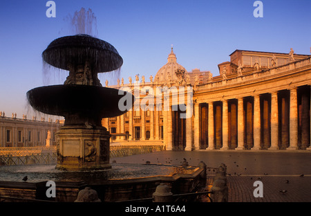 St. Peters Platz der Vatikan Rom-Italien Stockfoto