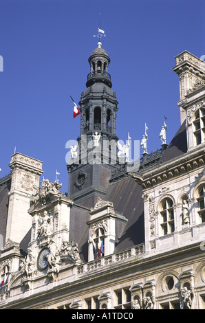 Hotel de Ville Paris Stockfoto
