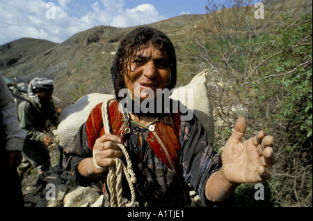 KURDISCHE FLÜCHTLINGE IN IRAN IRAK APRIL 1991 Stockfoto