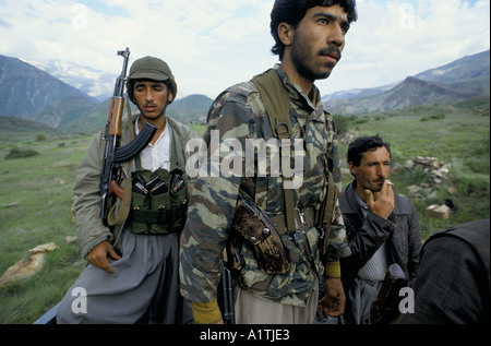 KURDISCHE FLÜCHTLINGE IN IRAN IRAK APRIL 1991 Stockfoto