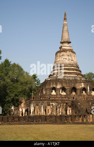 Wat Chang Lom, Si Satchanalai, Thailand Stockfoto