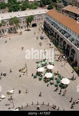 Erhöhten Blick auf Kasematten Square, Gibraltar Stockfoto
